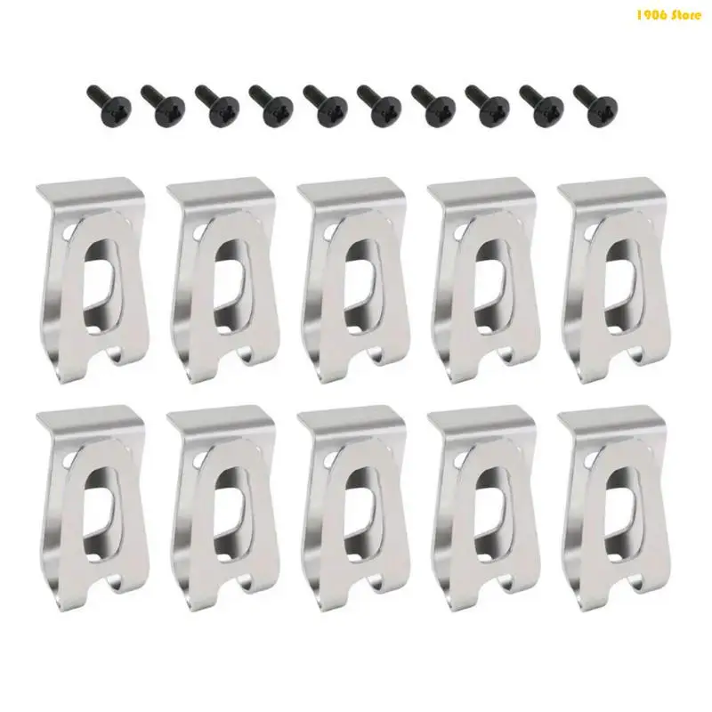 

U1JB 10Pcs Heavy Duty Belt Clip Hook Power Tool Secure Attachment for DHP480 DHP482