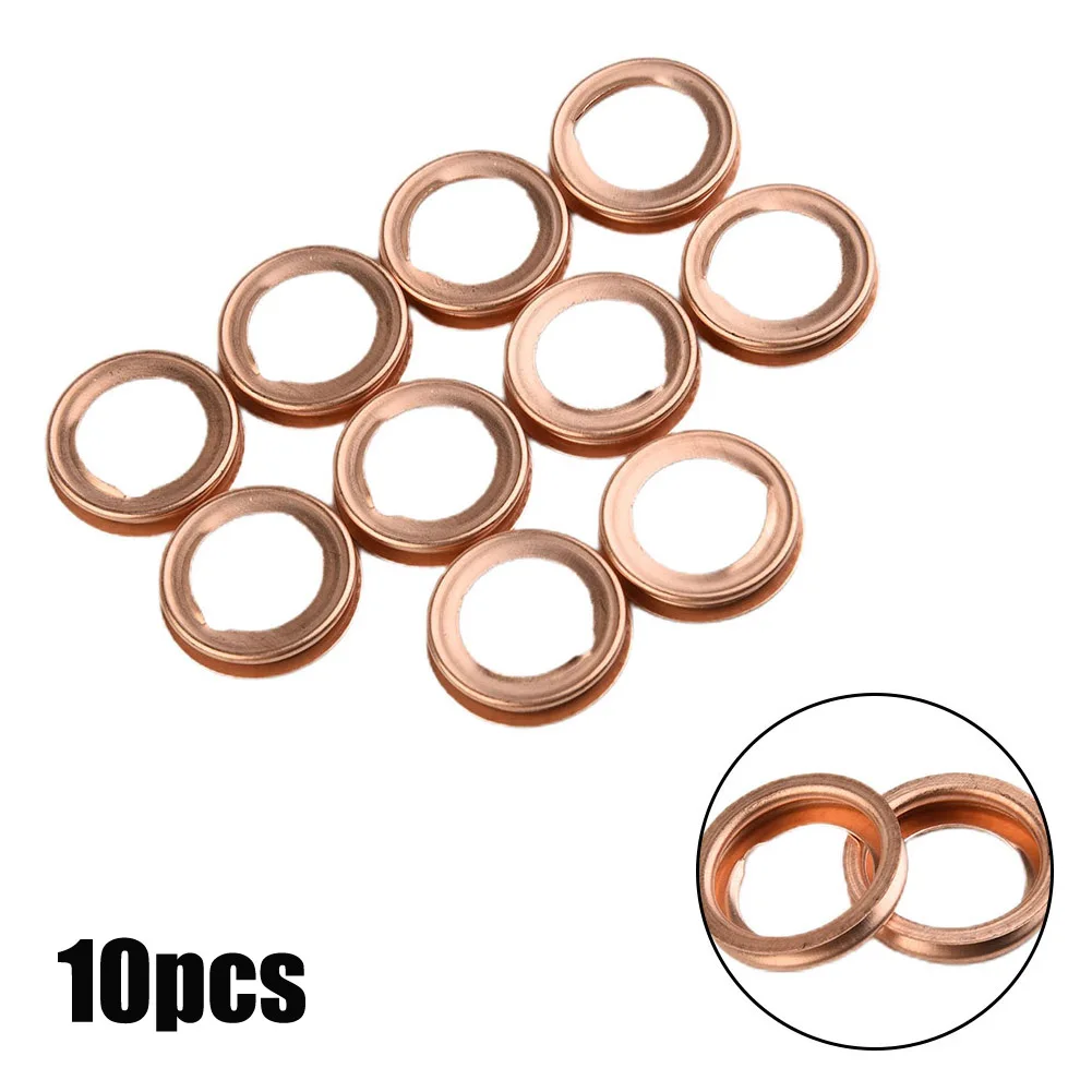 For Infiniti For Nissan Gasket Washer High Quality Copper Portable Stable Characteristics 11026-JA00A Easy Installation