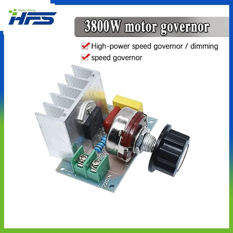 

3800W 4000W AC 220V SCR Voltage Regulator Adjustable Brush Motor Speed Temperature Control Dimmer For Lamps Water Heater