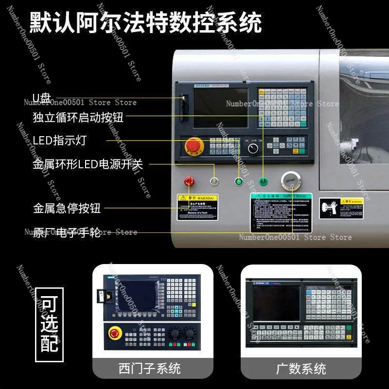 CNC210 Small CNC Lathe High Precision Automatic Mini Machine for Home Teaching