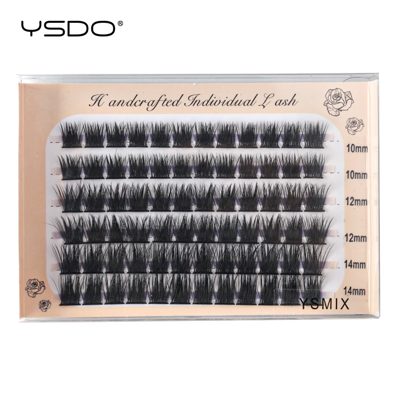 

Ресницы Накладные YSDO густые, индивидуальные пушистые трафареты для макияжа, 6 рядов