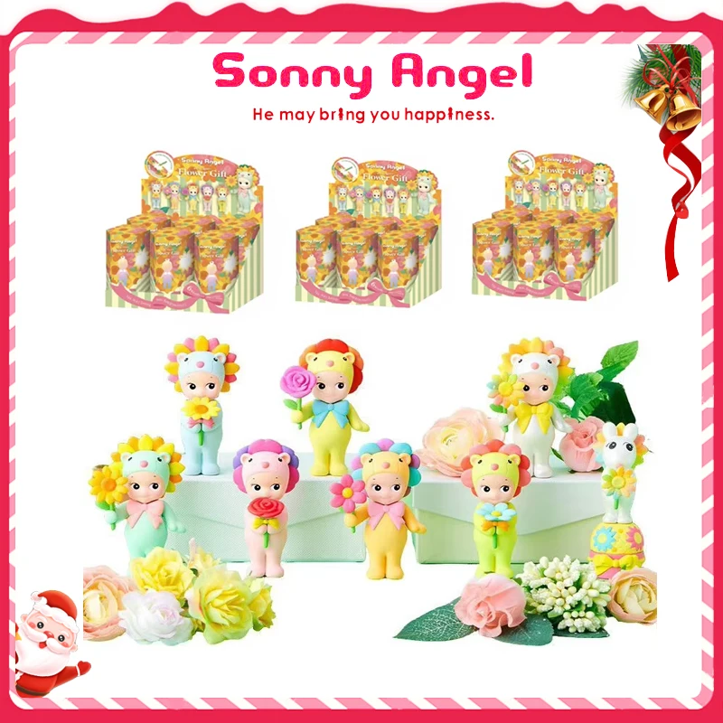 Anime sonny anjo flor série crianças brinquedos anjo meninas doces casa série estatuetas brinquedos da moda decorações de carro presentes de natal