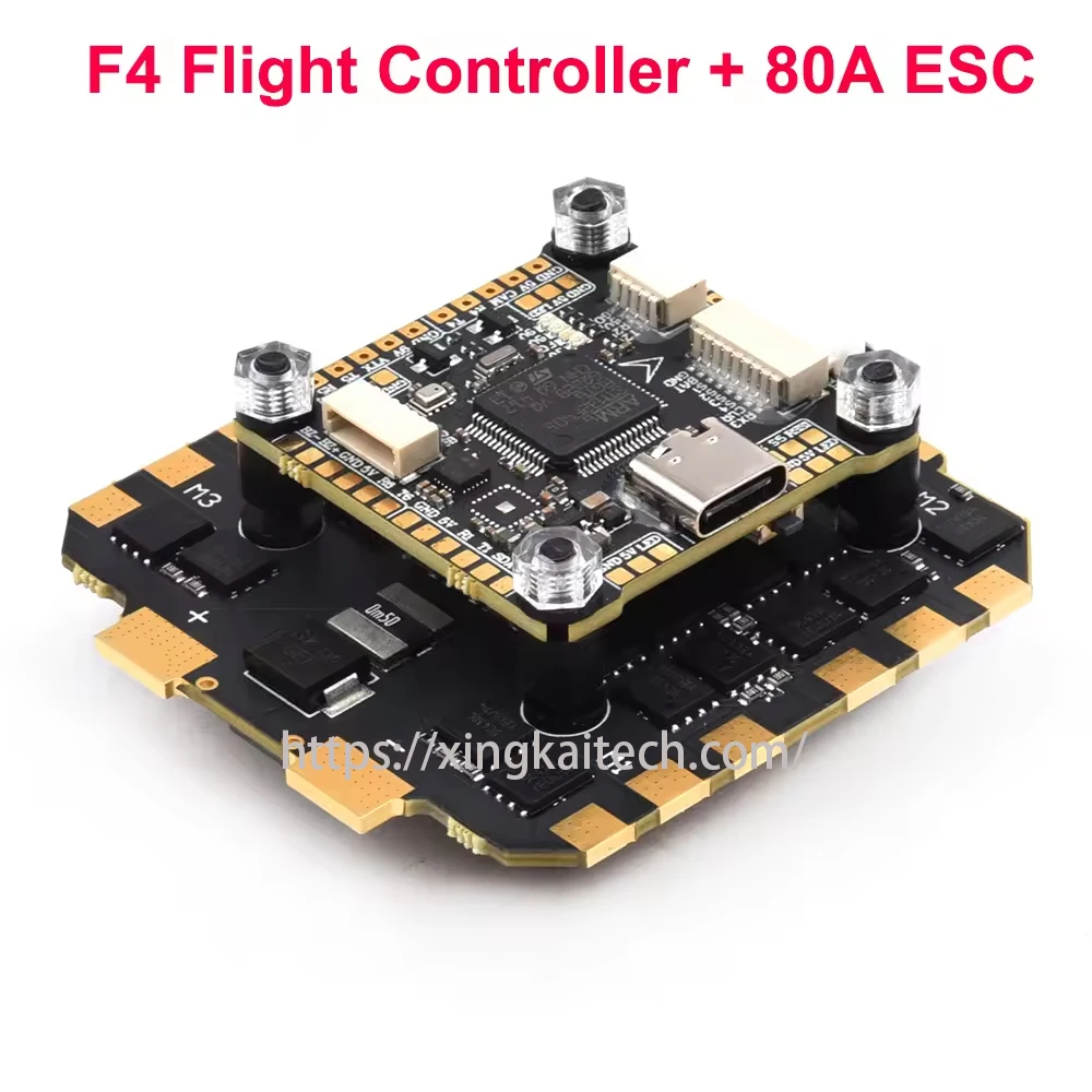 

F722 /F405 APP MK4 WIFI/DJI MPU6500 Flight Controller Stack F7 F4 80A BLHeli32 ESC 6S 4in1 ESC STACK Dshot1200 Brushless ESC