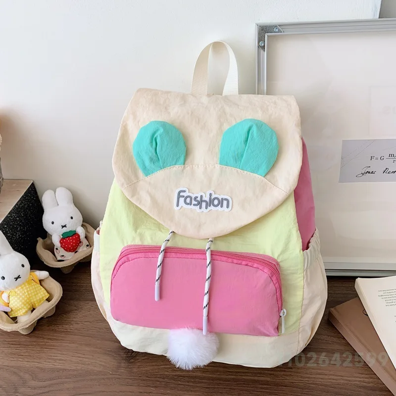 2026 New Student Backpack Fashion High Quality Lightweight Women's Backpack Cartoon Versatile Multi Functional Storage Backpack