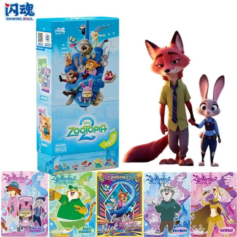 

Shining Soul, подлинная серия Disney Zootopia 2, полное отслеживание Lite, версия, первая коллекционная карта Bullet, периферийная карта в стиле аниме, подарок