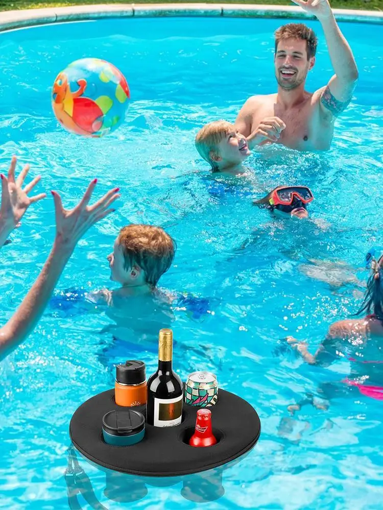 

Pool Drink Holder five hole floater water surface coaster floating cup holder Spa Hot Tub Drink Tray for summer outdoor pool