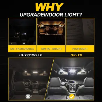 適用於大眾 Transporter T4 1990-2000 2001 2002 2003 的 14 件套 LED 車內門頂燈,帶 CAN 總線,適用於汽車後備箱頂燈 12 最佳銷售 t4 大眾 - №1