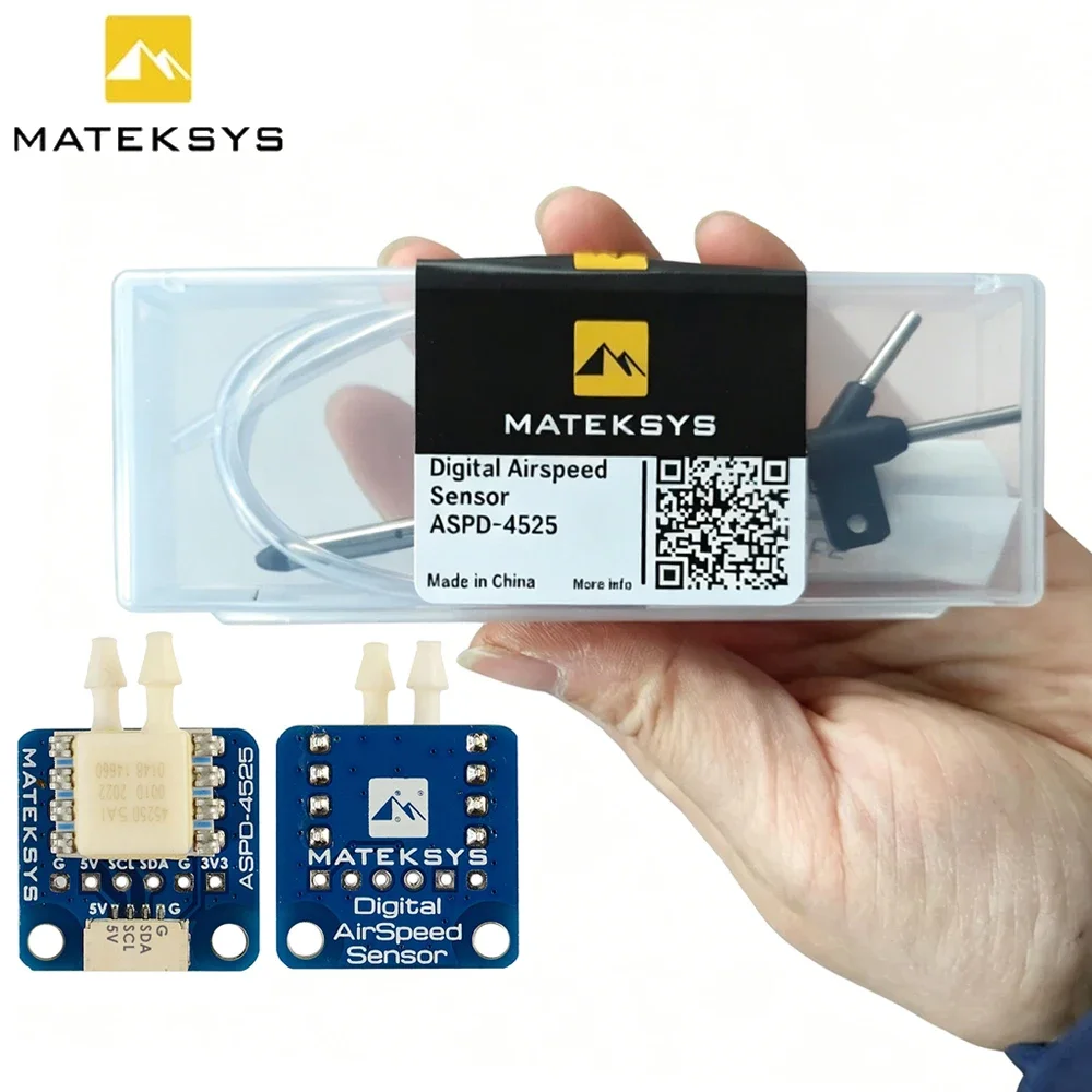 BoMaSMateksys Matek ASPD-4525 Digital Airspeed Sensor For F405-WING F411-WING F722-Wing Flight Controller