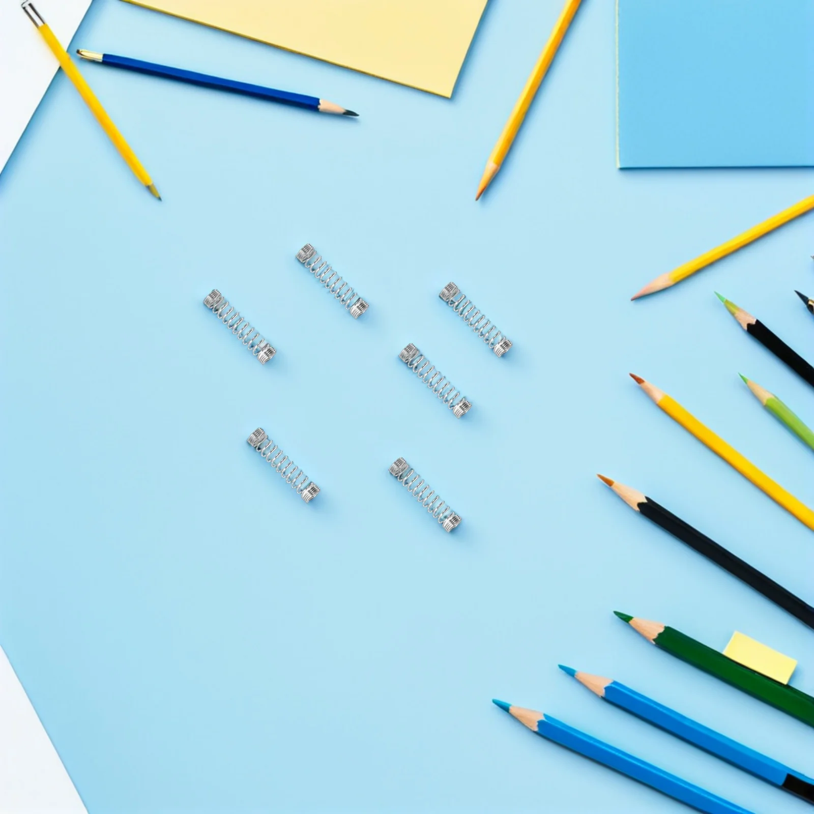 100 قطعة قلم حبر جاف نوابض ضغط الفولاذ المقاوم للصدأ عمل زنبرك صغير للأقلام استبدال نوابض القلم