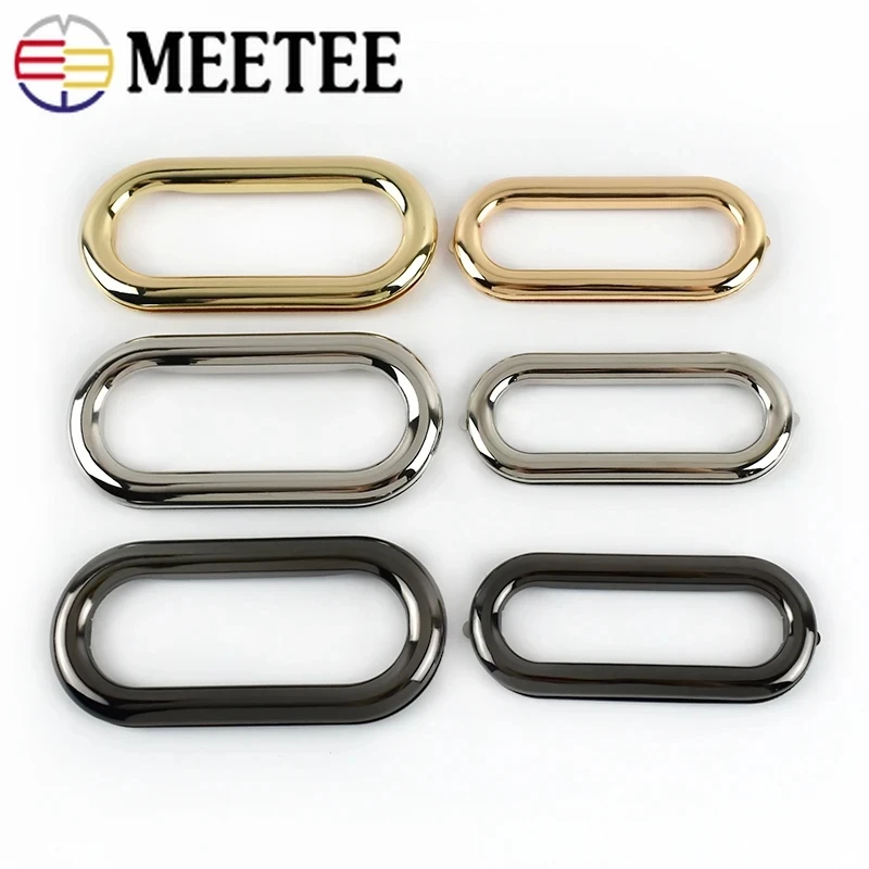 4/8Pcs Metal Eyelet Buckle Snap Ring Bag Handle Frame Belt  Carabiner Hook Connect Webbing Clasp DIY Hardware Accessories