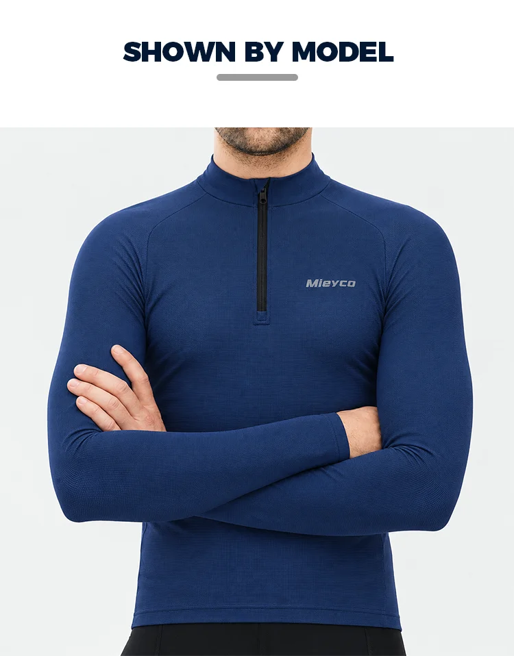 Langarm-Radtrikot für Herren, schnelltrocknend, atmungsaktiv, MTB-Rennrad-Shirt, Maillot Ciclismo Hombre, Rennsportbekleidung – Detail 10