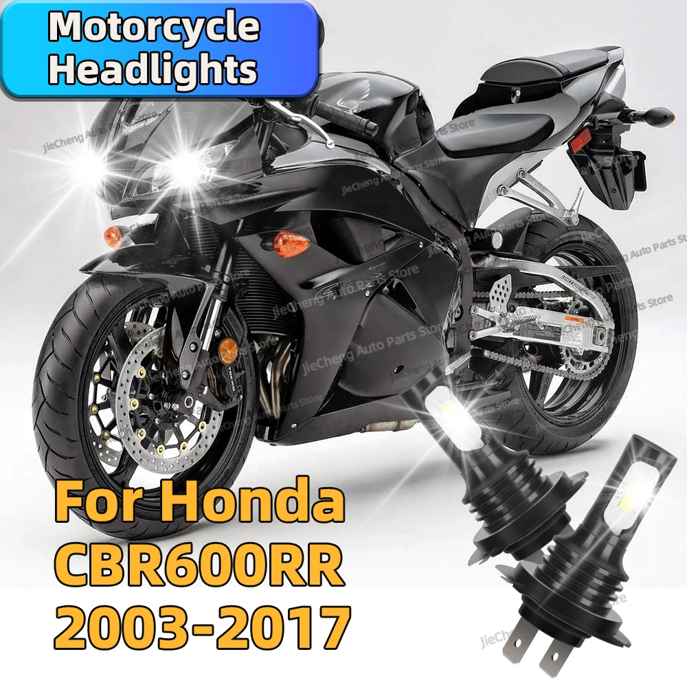Motorcycle H7 12000lm White CSP LED Bulbs Headlight For Honda CBR600RR 2003-2017 2008 2009 2010 2011 2012 2013 2014 2015