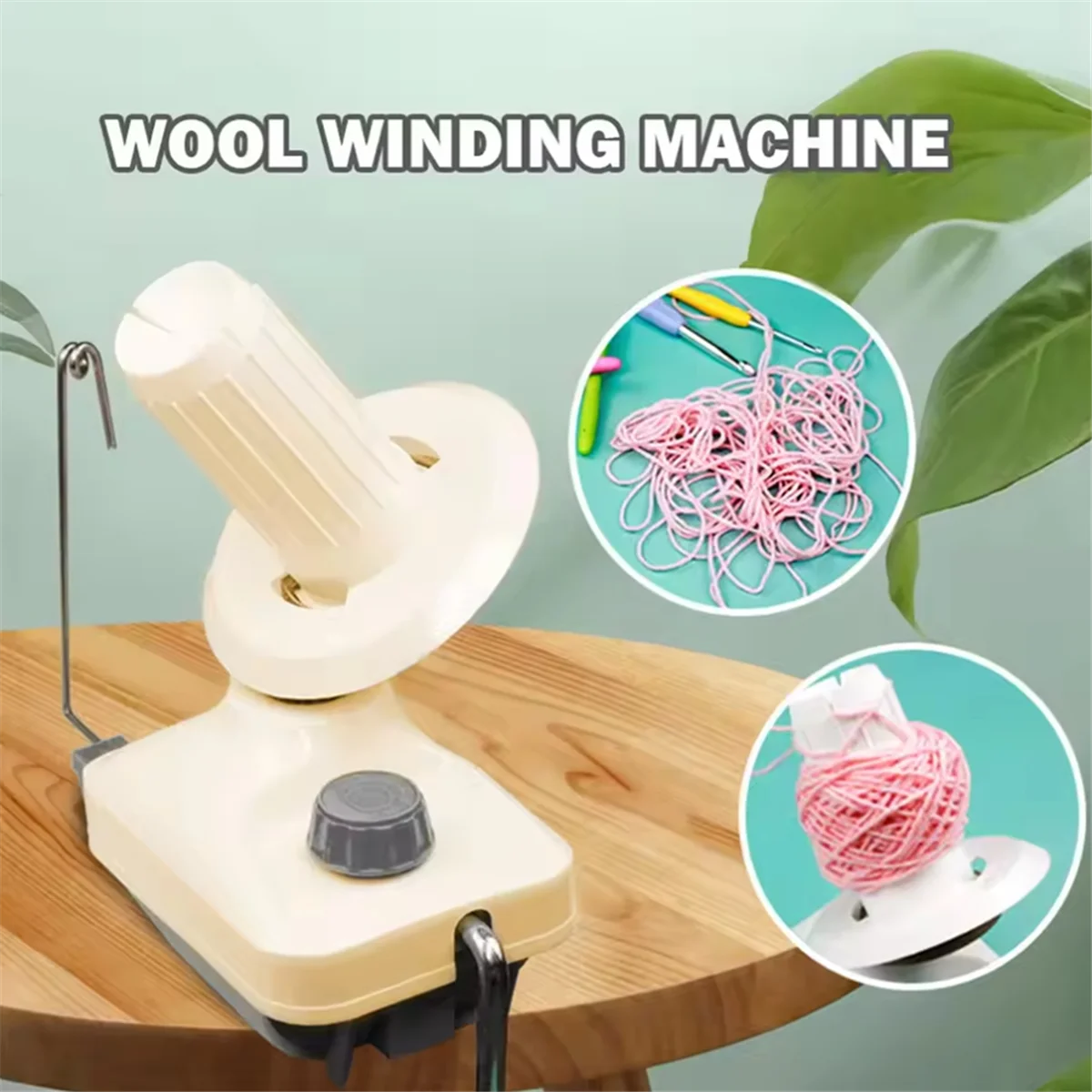 

ABNJ Winder Yarn Winding Machine Hand Operated Winder Machine String Ball Portable for DIY Sewing Making Accessories