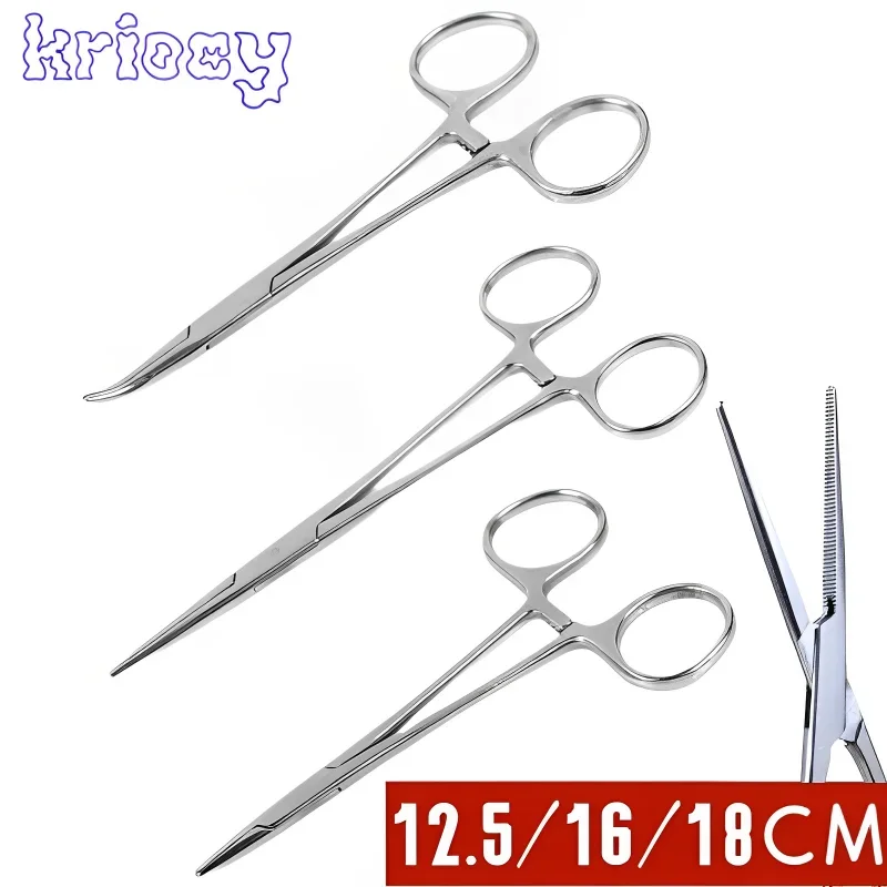 

12.5/16/18cm Curved Pliers Straight Pliers Stainless Steel Pliers Multifunctional Plier Hemostatic Forceps Hair Plier Hand Tools