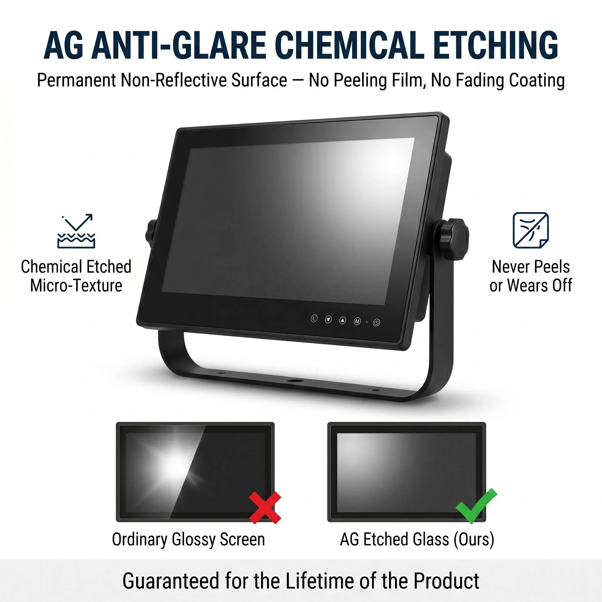 Industrial IP67 Marine Display 1500 Nits Sunlight Readable AIS Compatible Waterproof Bridge Monitor Outdoor Panel
