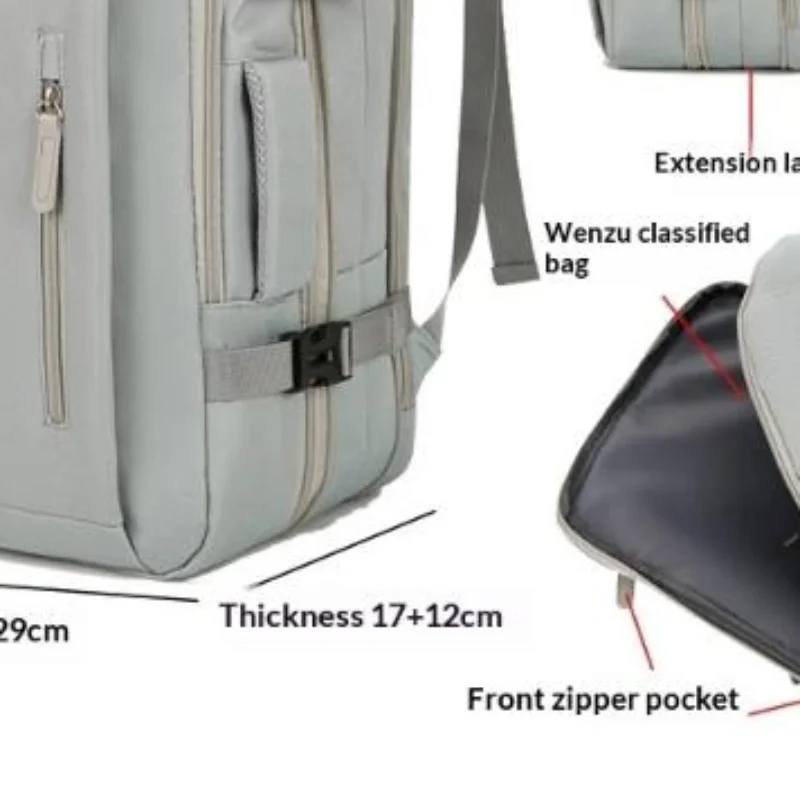 

Multi-function Charging Expandable Travel Backpack Business Computer Bag Luggage