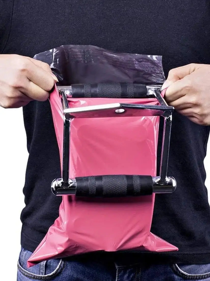 Poly-Versandtaschen, Versandtaschen für Versandverpackungen, 30,5 x 39,5 cm, 100 Stück, Knallrosa