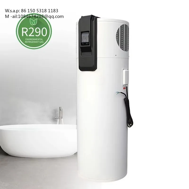 All-in-One Air Heat Pump Water Heater DHW 150L/300L Thermal Thermodynamic Hot Water Hotels Outdoor Household R290