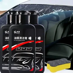 Car Glass Oil Film Remover Paste Cleaning Cream Auto Windshield Water Spot Stain Removal Window Polish Cleaner Car Detailing