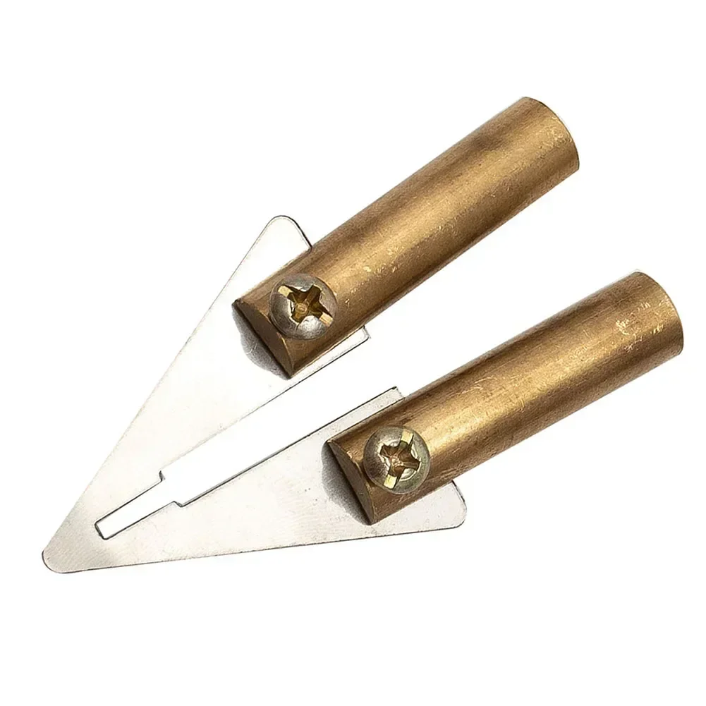 High Quality Useful Convenient Triangular Spatula For Fender Trim Welder Repair For Straight Side Cutter Gold Silver