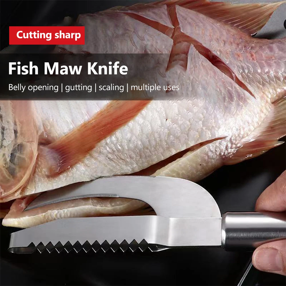 Acciaio inossidabile 3 In 1 coltello a squame di pesce tagliato/raschiare/scavare Maw coltello scala raschietto dente di sega pelapatate raschiando Boning Filleting