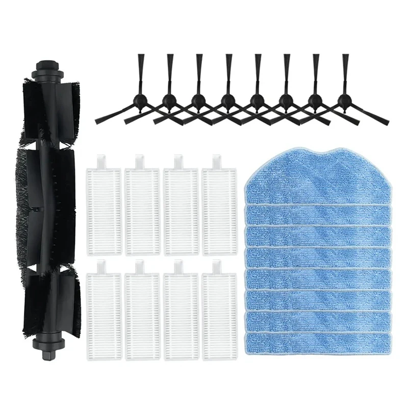 

T83C-For Honor Choice R2 / R2 Plus / 360 S8 Robot Vacuum Cleaner Roller Side Brush Filter Mop Cloths Rag Accessories