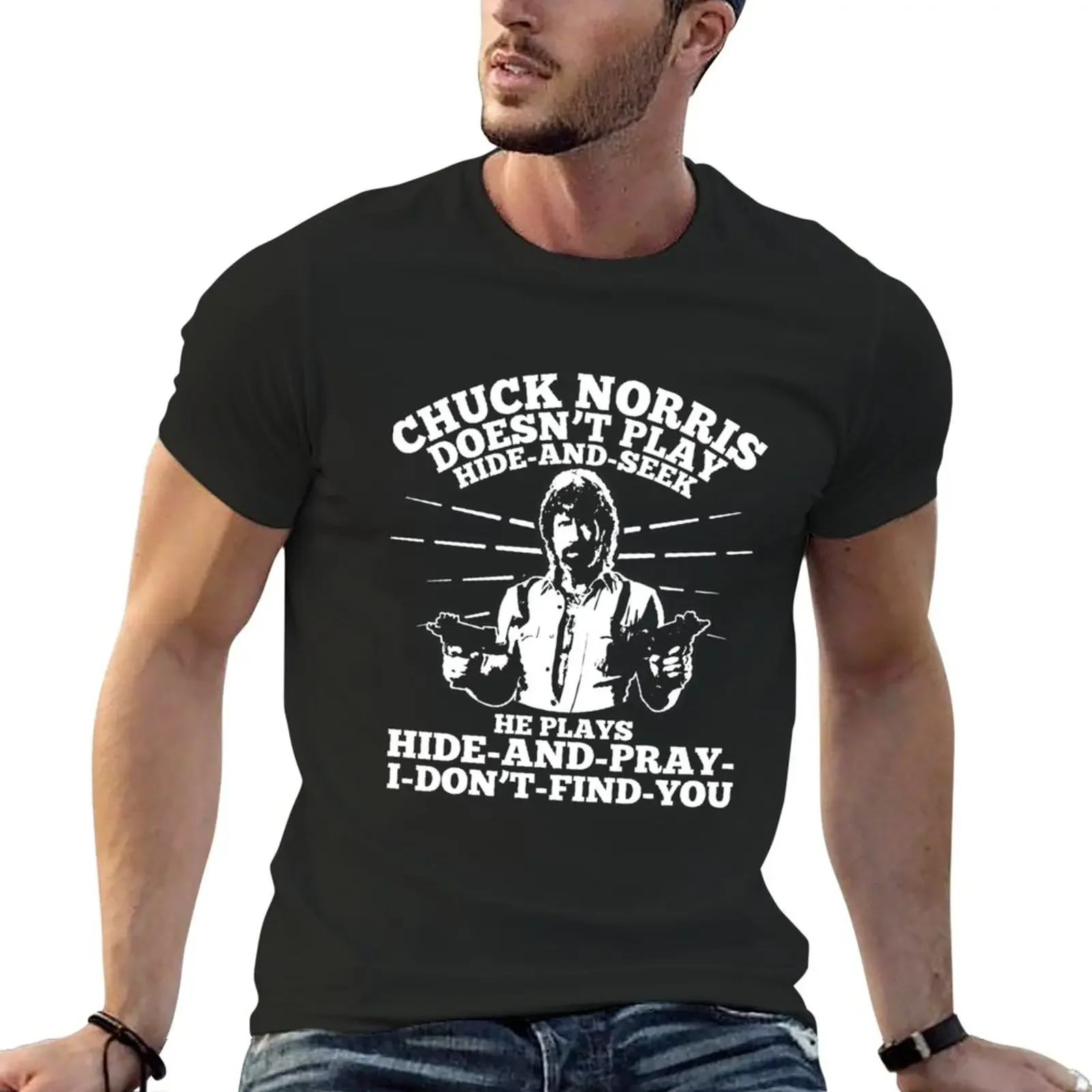 Chuck Norris Classic T-Shirt for a boy quick drying korean fashion Men's t shirts