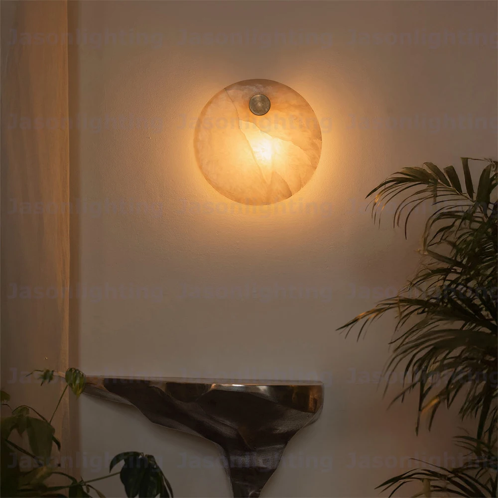 Marble LED Chandelier Alabaster Pendant