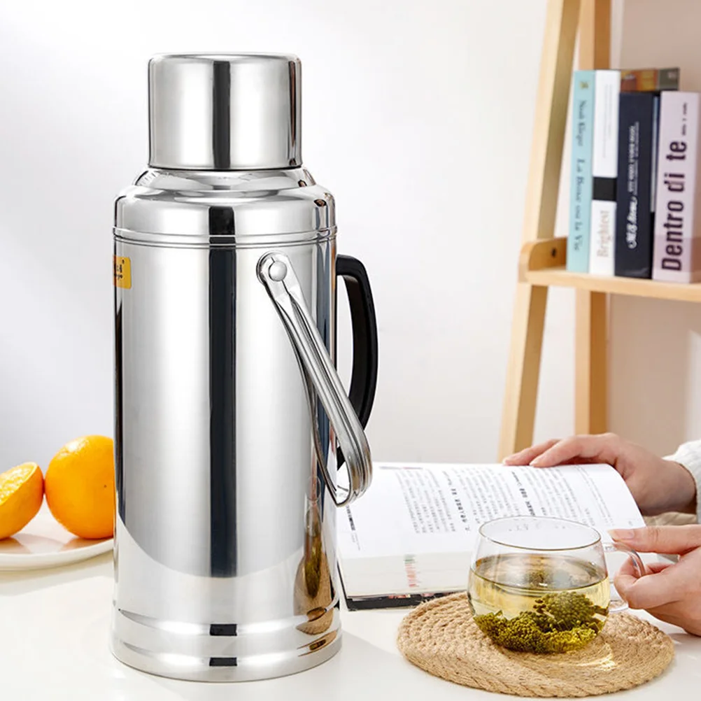 

Изолированная бутылка для воды 3,2 л с ручкой, большая емкость для пеших прогулок, спорта, изолированная бутылка для воды, кувшин с ручкой