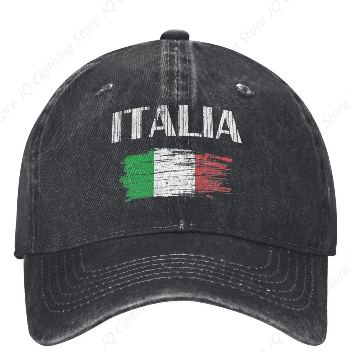 Italian Flag Vintage Denim Baseball Cap Italy Souvenir Cool National Outdoor Sport Trucker Hat Summer Men Retro Baseball Caps