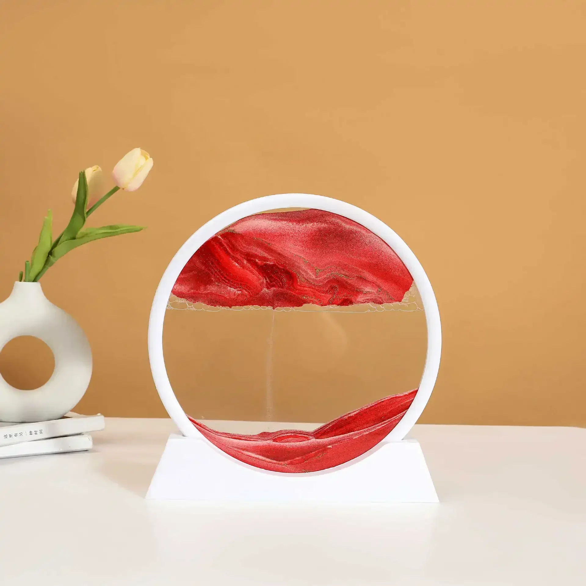 White Base-Red