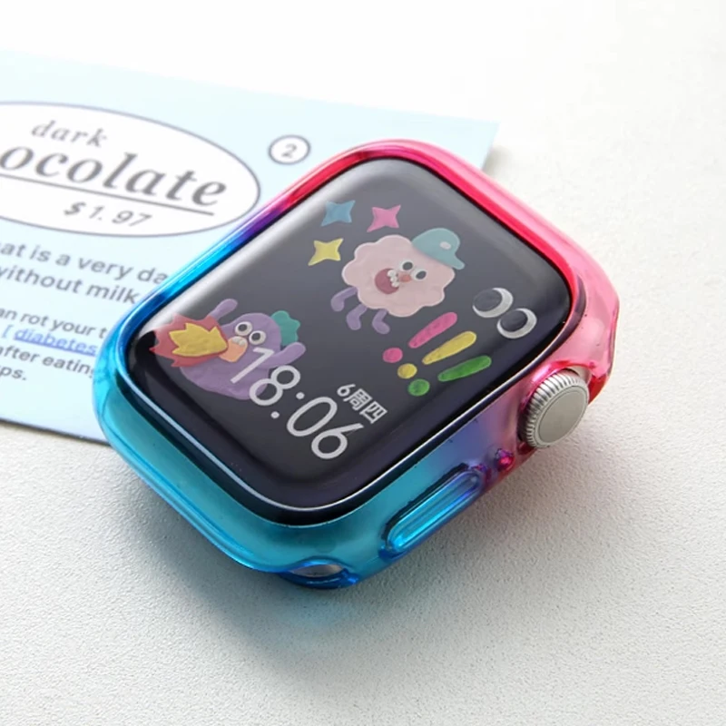 Cover Soft For Apple Watch Case Ultra 2 49mm Band Shell Frame Transparent 41mm 45mm For iWatch Series 9 8 7 6 5 4 3 SE 40mm 44mm