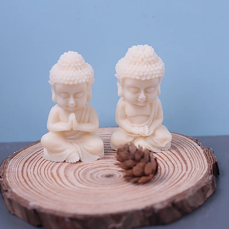 3D Maitreya Silicone Candle Mold DIY Church Buddha Making Plaster Epoxy Resin Aroma Soap Chocolate Baking Molds Home Decor