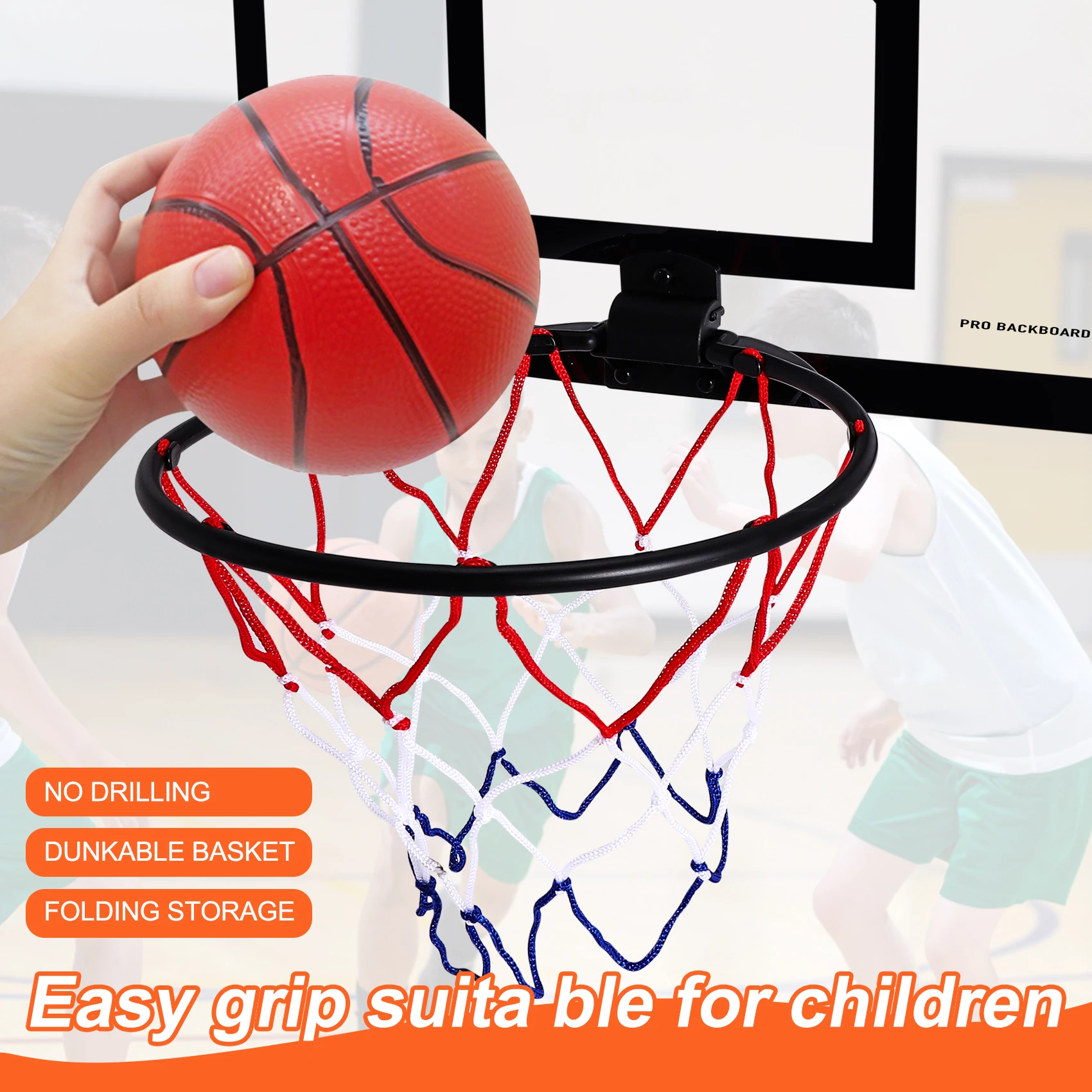 Indoor Hause Basketball Fans Sport Spiel Set Basketballkorb Baby Tragbare Basketball Für Kinder Kinder Erwachsene