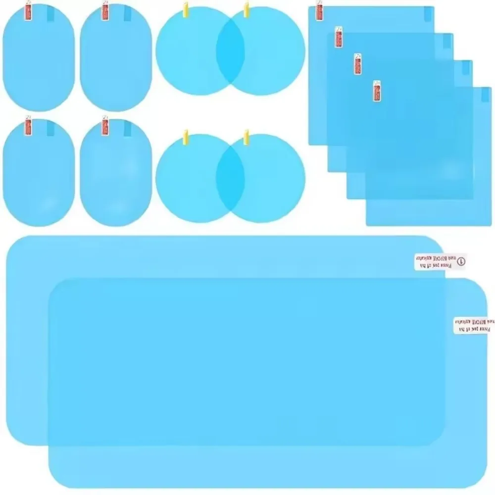 2/1pcs Universal Anti-Fog Anti-glare Rainproof Car Tuning Rearview Mirror Trim Film Cover Exterior Parts Car Glass Accessories view 6