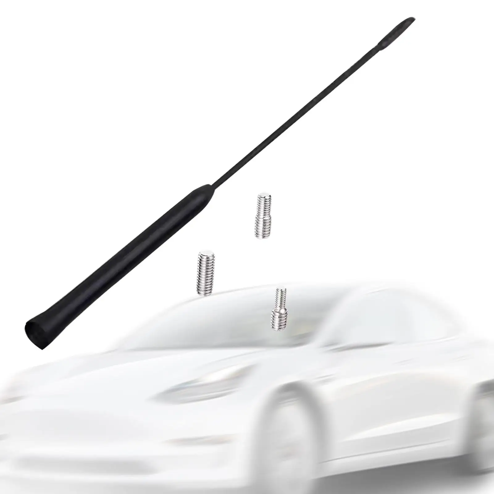 

Vehicle Radio Antenna Mast Premium Plastic Iron Car Stereo Signal Parts Universal Roof Mount for Auto Truck