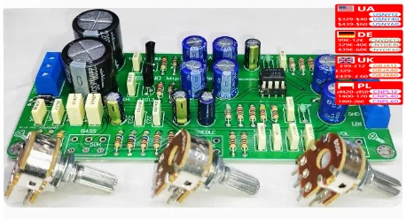 Nvarcher HiFi Audio Discrete Tone Preamp Board Reference British NAD Preamplifier Circuit AC 15V