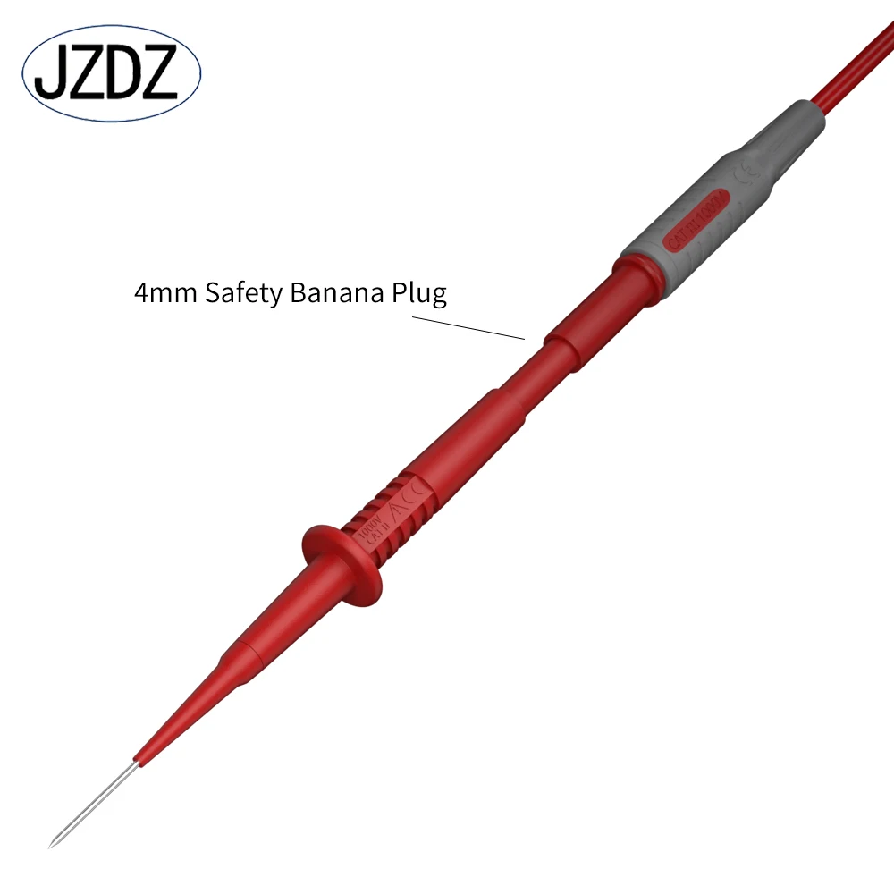 JZDZ 5PCS Test Probe Tips Electrical Diagnostic Tools Auto Multimeter Test Leads Extension Back Piercing Needle J.30011