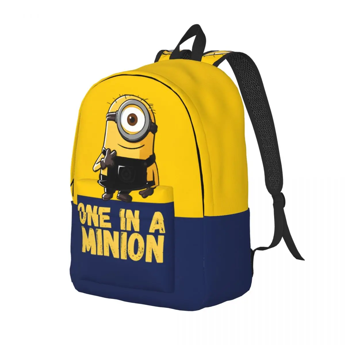 For Work Office Despicable Me Minions One In A Minion Yellow Text Portrait Multi  Light Despicable Me Minions Laptop Bag