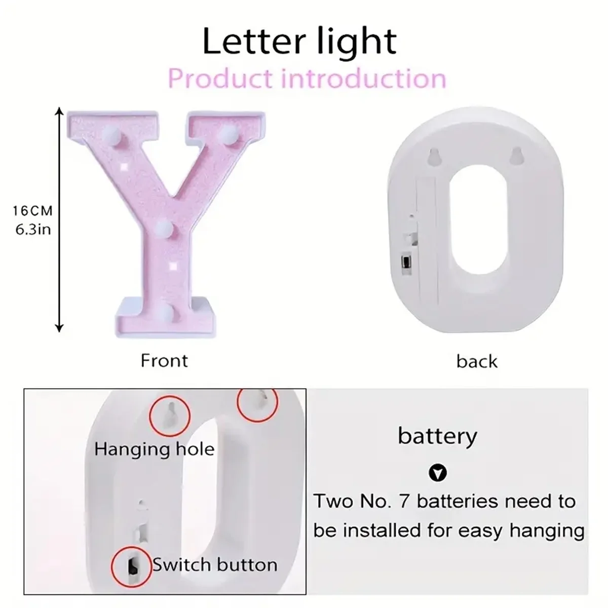 Alphabet  LED Letter Lights Battery Number Letter Night Light For Bedroom Birthday Party Wedding Christmas Valentine\'s Day Decor