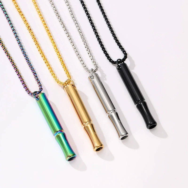 Breathing Necklace for Anxiety Relief Breathlink Quit Smoking Vaping Necklace Stop Smoking Fidget Inhaler Necklace for Women Men