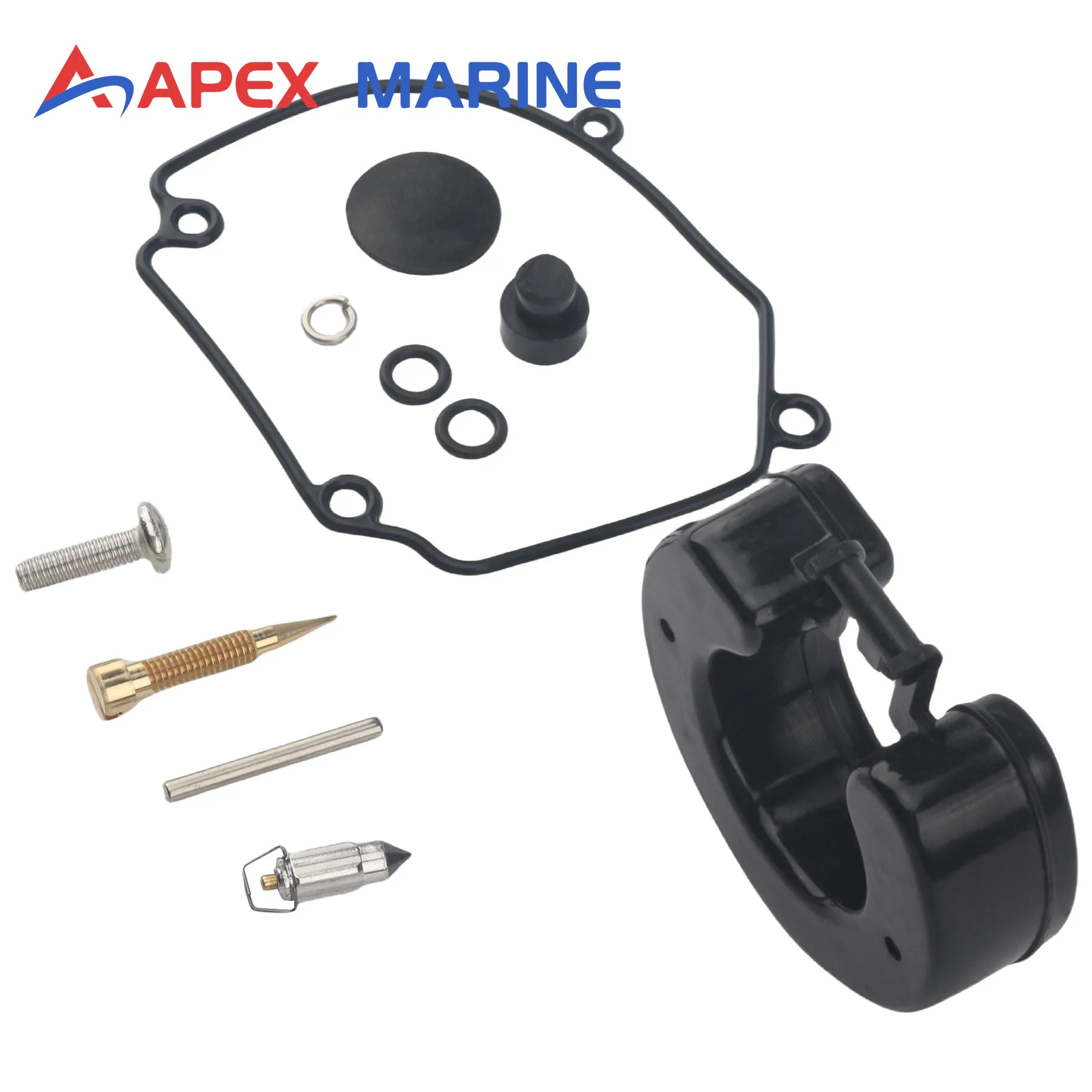 6H1-W0093-00 Boat Motor Carb Rebuild Kit Compatible with Yamaha Outboard Engine 2-Stroke 75 80 90 HP 6H1-W0093-01 18-7291