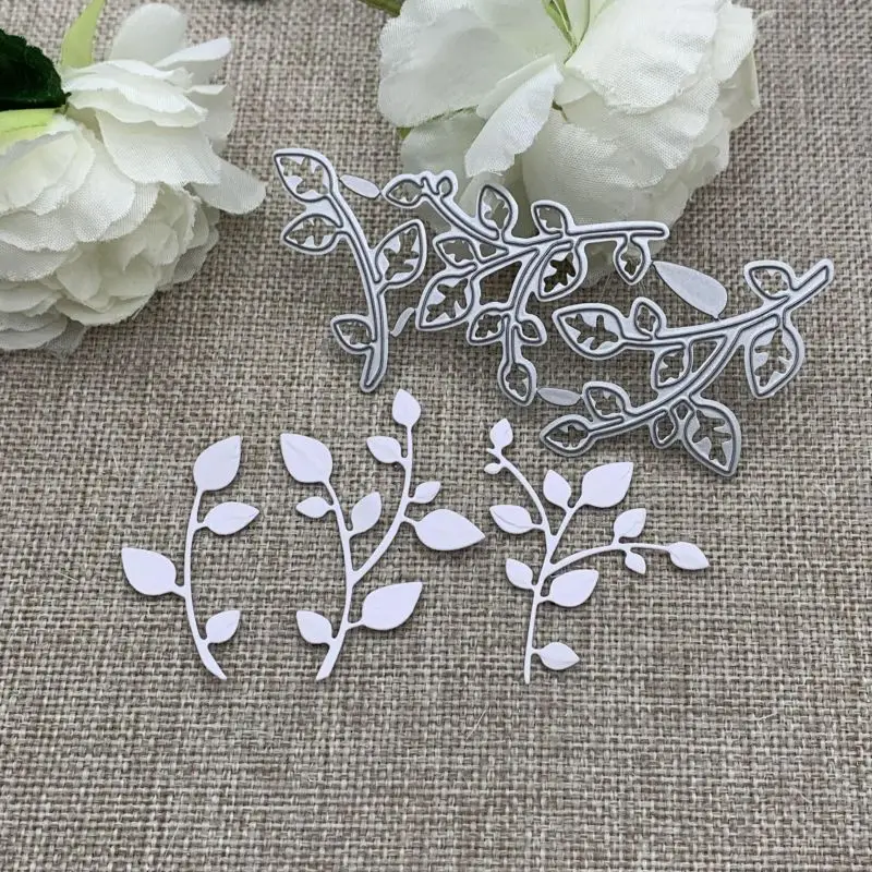 3P leaves Metal Cutting Dies Stencils For DIY Scrapbooking Decorative Embossing Handcraft Die Cutting Template Mold