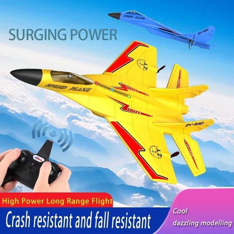 RC Airplane 2.4G Remote Control Aircraft MIG-530 Wireless Fighter Glider EPP Foam Drone Anti-drop Plane Toys for Children Adults