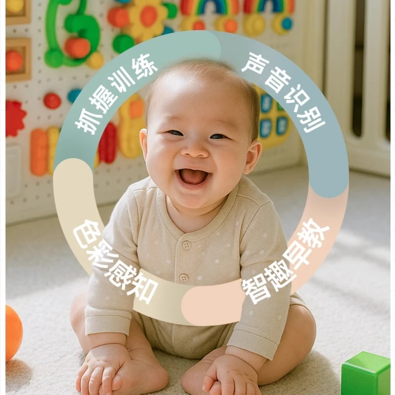 Lochbrett für Kleinkinder, Frühpädagogik, selbstgemachtes, beschäftigtes Babybrett