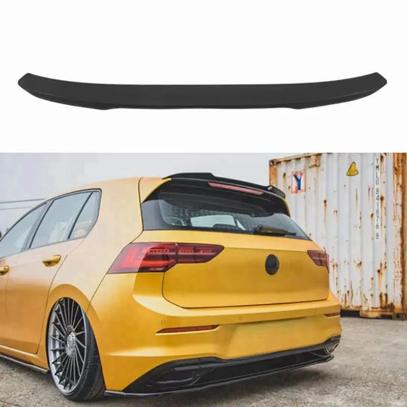 

FOR Volkswagen GOLF 8 Pro/RIine MAX Roof Spoiler A Style 2020 2011 2021 High Quality ABS Material Car Spoiler