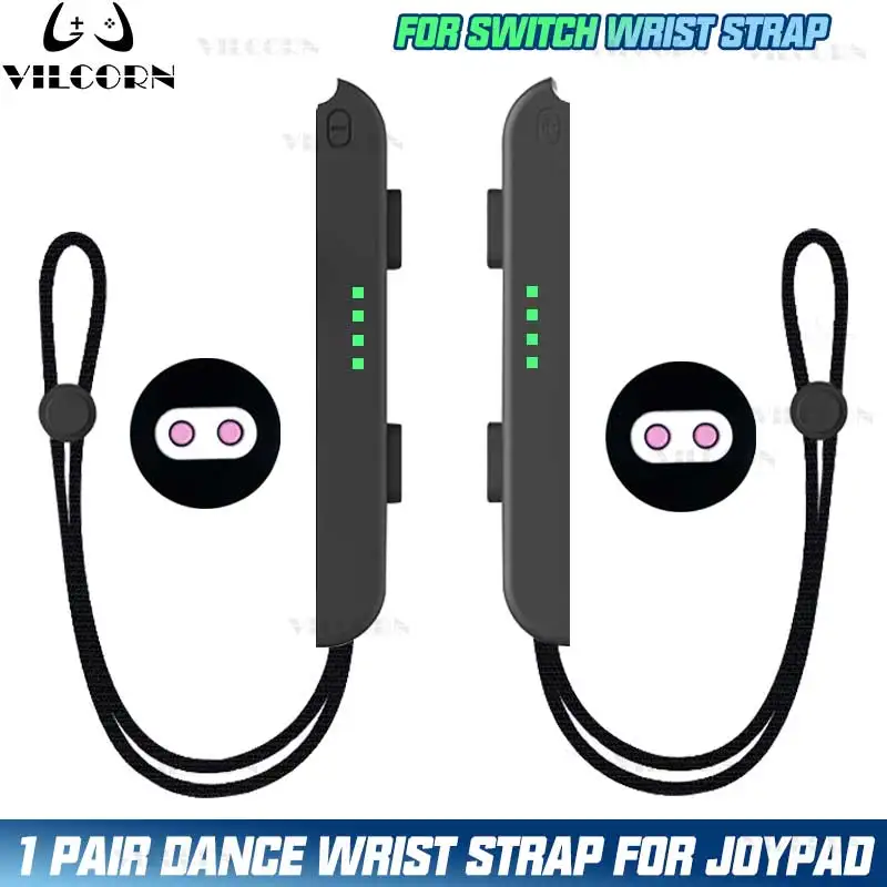 VILCORN 1 par de pulseira compatível com Switch e pulseira OLED Joycon para acessórios de jogos Just Dance