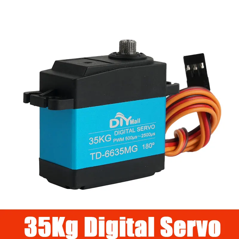 

TD-6635MG 35KG Digital Servo Metal Gear 4.8-8.4V High Torque Waterproof Steering Gear For RC Crawler Truck Boat Toy Parts DIY