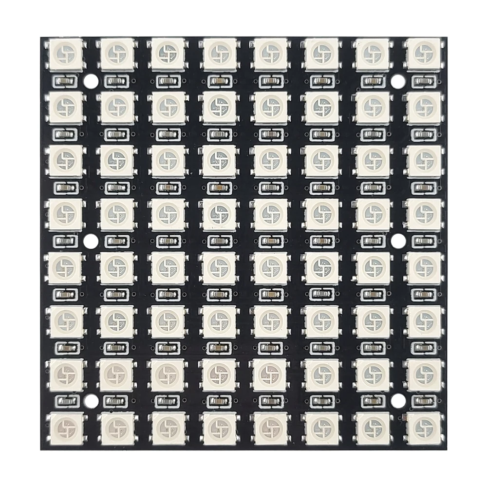 WS2812 LED-Modul 5050 RGB Vollfarb-Treiber-Entwicklungsplatine 8 x 8 5 V 64 Bit Perlen – Detail 1