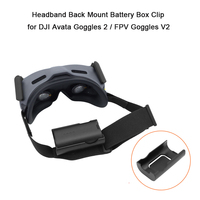 Battery Holder for DJI Avata DJI Goggles 2 / FPV Goggles V2 Headband Back Mount Battery Box Back Clip Drone Accessories